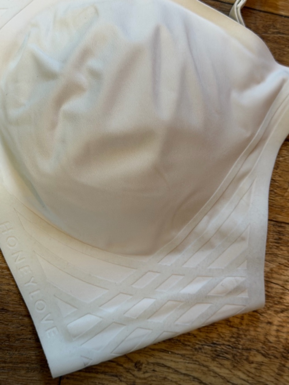 Honeylove Silhouette Wireless Bra in Astral White, size XL - Picture 3 of 6